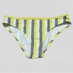 Kona sol yellow stripe bikini bottom size L
